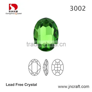 18*25mm Cheap Bling Sew on Oval Stone Factory Sell Garment Beads thumbnail-2