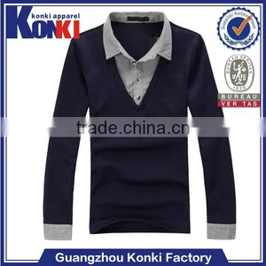 Best Selling Thin Cotton Men Long Sleeve Formal Polo Shirt thumbnail-1