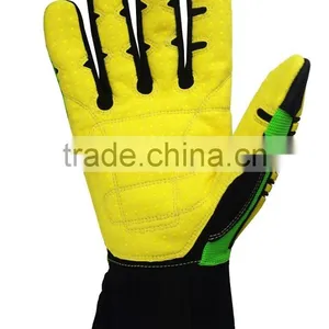 CE 4543 Oil and Gas Cut Proof PVC Dotted High Impact Resistant Safety Gloves thumbnail-1