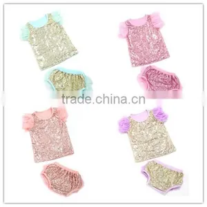 Top Quality Romper, Baby Girl's Sequin Romper, Pretty Baby Clothing thumbnail-1