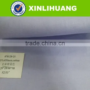 2015 Cheap Cotton Linen Fabric Wholesale Solid Woven Shirting Linen Fabric thumbnail-3