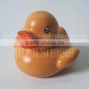 5cm Mini Orange Skin Rubber Duck, Promotion Skin Duck, Floating Skin Bath Duck Toy thumbnail-1