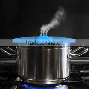Steam Ship Lid, Steam Ship Pot Cover Silicone Steaming Lid thumbnail-1