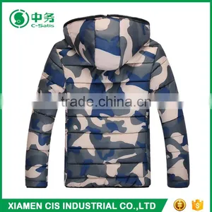 Morden Popular Korean Style Mens Warm Hooded Camo Down Jacket for Winter thumbnail-4