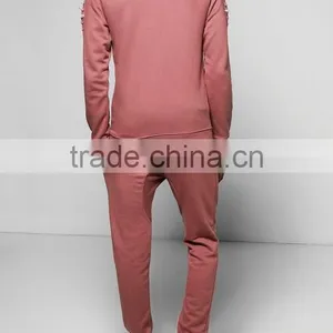 Custom Sports Tracksuits for Men Hot Sale Pullover Distressed Tracksuit thumbnail-2
