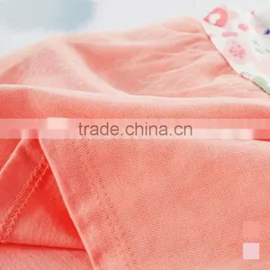 European Kids Dress Fashion Style Flower Printed Short Sleeve Cotton Baby Girls Dress thumbnail-5