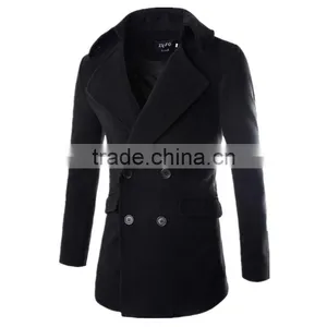 Hot Sale Good Quality Cheaper Price Boy Youth Style International Fan Woolen Long Men Winter Coat thumbnail-1