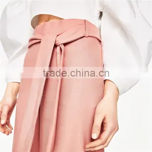 2017 Dongguan Wholesale OEM Casual Cropped Pants for Women thumbnail-4
