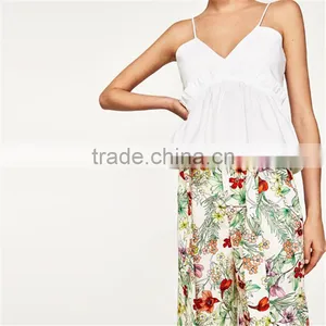 Wholesale Latest Small Sling Shirt Top Designs for Women 2017 thumbnail-2