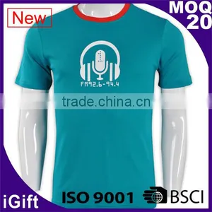 100% Polyester High Quality Business Tight Fit Mens t Shirts thumbnail-5