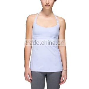 2016 Plain Yoga Stringer Tank Top Wholesale Ladies Gym Top Women Tank Top Yoga thumbnail-2
