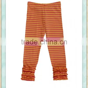 Baby Yoga Trousers With an Elasticated Waist Ruffle Trouser Legs Wholesale Little Children Bouquite Pants thumbnail-1