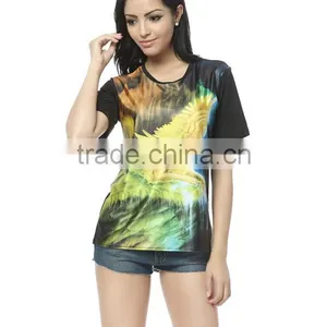 Europe and the United States Selling Digital Casual Women's Short Sleeve T-shirt thumbnail-1