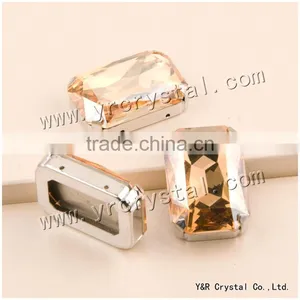 Octagon Shape Decorative Strass Crystal Rhinestone Manufacturer With Claw Setting thumbnail-1