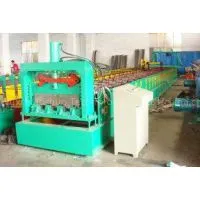 10-15m/min Speed Metal Deck Roll Forming Machine With 0.8 1.2mm Coil Thickness thumbnail-1