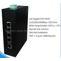 5 Ports Full Gigabit Unmanaged PoE Industrial Ethernet Switch thumbnail-1