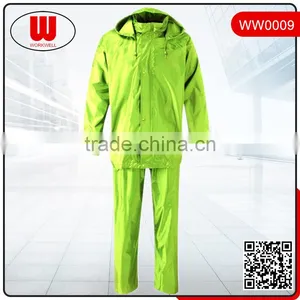 Waterproof Polyester hi Vis Rain Suit thumbnail-1