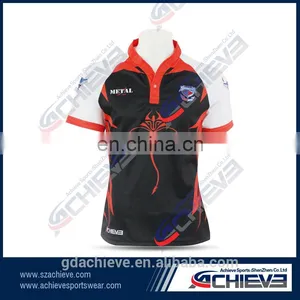 Custom Sublimated Rugby Jersey, New Zealand Xxxxl Rugby Shirts for Women thumbnail-1
