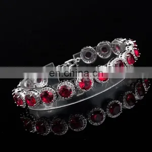 Luxury Cubic Zirconia Bracelet Crystal Wedding Bracelet Bridal Bracelet thumbnail-2