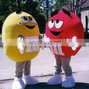 2013 Cute M&M Coffee Bean Mascot Costume for Outdoor Party thumbnail-1