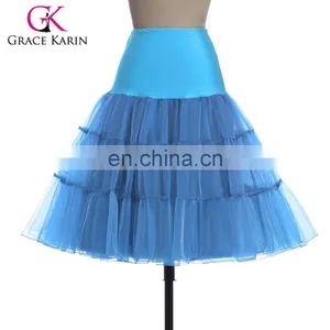 Grace Karin Sky BlueTutu Petticoat Underskirt Crinoline Skirt For Wedding Vintage Dress CL008922-14 thumbnail-1