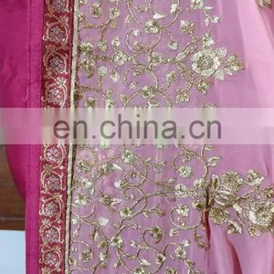 2017 Women Wedding Party Wear Semi-Stitched Straight Cut Salwar Kameez (salwar Kameez Suits) thumbnail-5