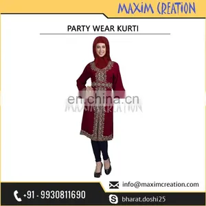 Latest Stylish Arabian Party Wear Kurti Dress For Australia thumbnail-1