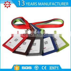Custom Leather id Card Holder Lanyard thumbnail-4