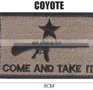 High Quality Cheap Price China Factory COME AND TAKE IT Embroidery Patch, Custom Your Own Design Embroired Badge Patch Velcr thumbnail-1