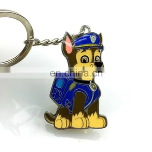 Factory Sale Promotion Gift Custom Made Metal Cartoon Dog Keychain thumbnail-1