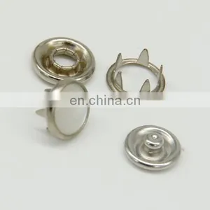 Fashion Brass Cap Prong Ring Snap Button, Stainless Steel Snappet-prong Button Five Prong Snap Button thumbnail-3