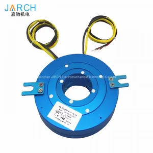 Electrical Slip Ring Transmitting Rotary Electric Power Slip Ring Flat With Hole Size 100mm thumbnail-1