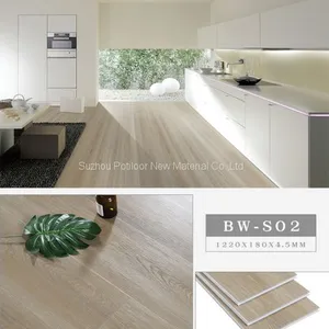 SPC Floor Plastic Flooring Sheet Tiles Slotted Click Lock 3.5mm Thickness 0.5mm Wear Layer thumbnail-1