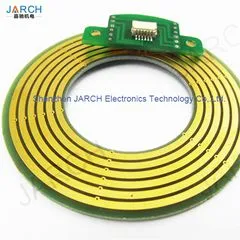 Through Hole Compact High Speed Pancake Slip Ring Connector for CNC Equipment thumbnail-1
