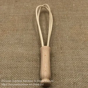 Wooden Whisk for Kitchen,Made of Beech Wood thumbnail-2
