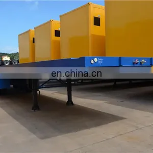 CIMC Stock Flatbed Semi Trailer 3 Axle 40 Tons Container Trailer thumbnail-4