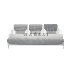 100% Polyester Anti-slip Furniture Protector Quilted Bias Stripe Couch Cover Seat Sofa Slipcover Set thumbnail-4