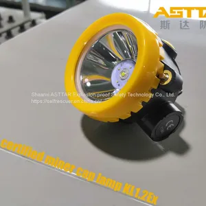KL1.2Ex ATEX LED Wireless Integrated Miners Headlight Cap Lamp thumbnail-1