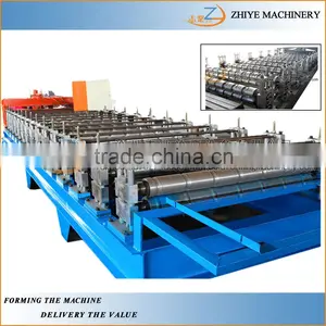 Roofing Sheet Tile Corrugating Iron Sheet Roll Forming Making Machine/Color Steel Roof Panel Forming Line thumbnail-2