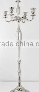 Chrome Plated Tall Wedding Decorative Candelabra thumbnail-1
