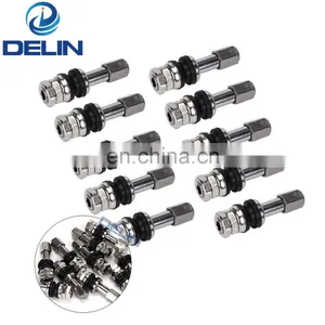Motorcycle Tire Valve Stem TR43E Zinc Alloy Chrome Plated Metal Tyre Valves Tubeless thumbnail-2