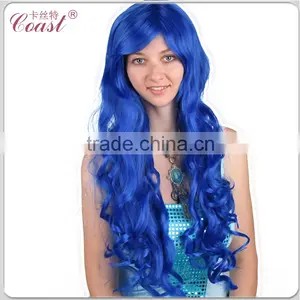 Cheap Beauty Japanese Hot Orange Curly Synthetic Cosplay Wig thumbnail-2