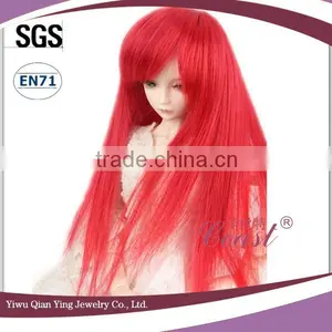 Wholesale Long Red Straight Synthetic Baby Doll Wigs thumbnail-2