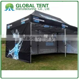 Custom Print Aluminum Folding Pagoda Trade Show Tent 3x6m ( 10ft X 20 Ft), Printed Canopy & Valance, 3 Full Walls thumbnail-5