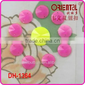 Prevailing 2 Holes Neon Statellite Resin Stones thumbnail-1