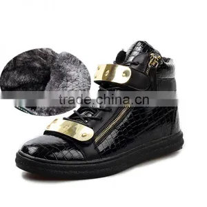 C89195A Wholesale European Mens Winter pu Shoes Hot Sale Shoes for Man Men Fashion Comfort Shoes thumbnail-3
