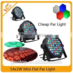 Plastic Slim Mini Led Par Light 54x1w Rgbw Mini Flat Led Light thumbnail-1