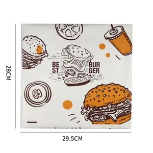 Chinese Factory Supply High Quality Grease-proof Hamburger Paper thumbnail-1