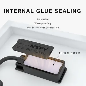 NSPV Solar Photovoltaic IP68 PV Panel NEHP01 Junction Box With Diode Including Connectors thumbnail-3