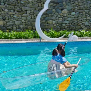 HDPE High Quality Transparent Kayaks With Different Capacity for Tourism, Water Leisure Kayak Single, Double and Single Use thumbnail-2